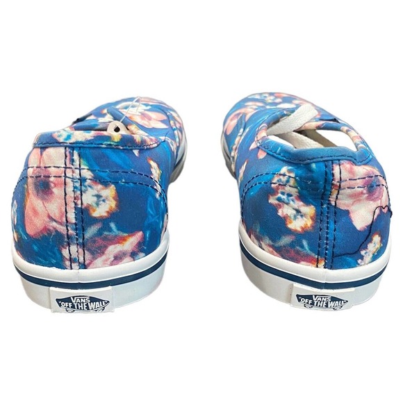 Vans Off The Wall Kids Authentic Lo Pro Blurred Floral Poseidon Shoes in Kids 1 - Picture 4 of 5